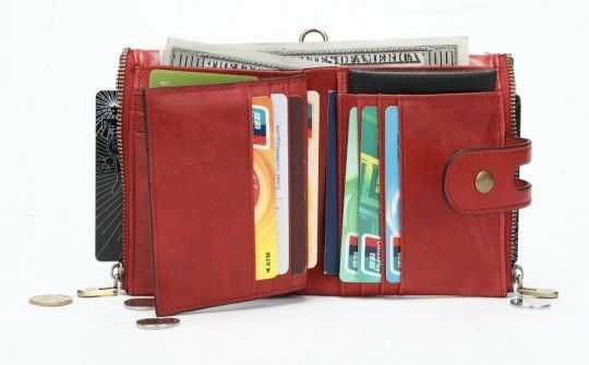 Кошелек универсальный 14680 Vintage красный