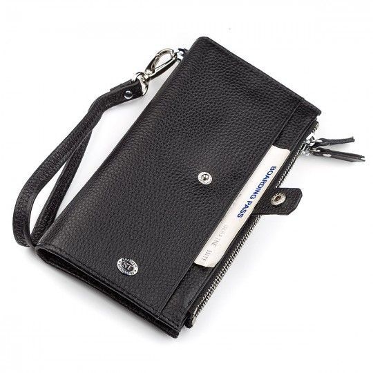 Кошелек ST Leather 18383 (ST420) надежный черный