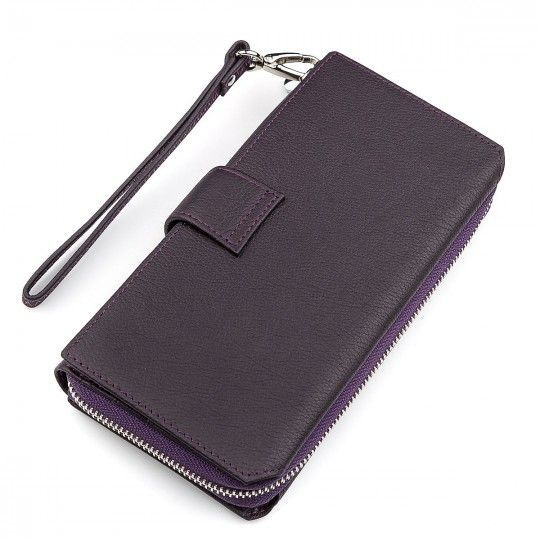 Кошелек женский ST Leather 18455 (ST228) удобный фиолетовый.