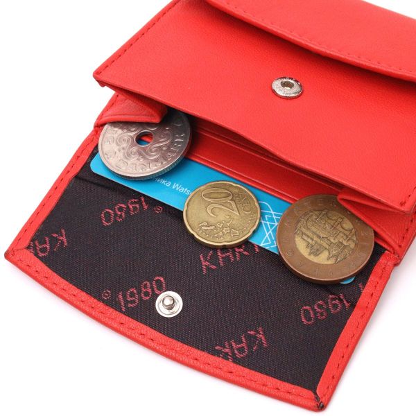 Кошелек женский из натуральной кожи KARYA 21340 красный