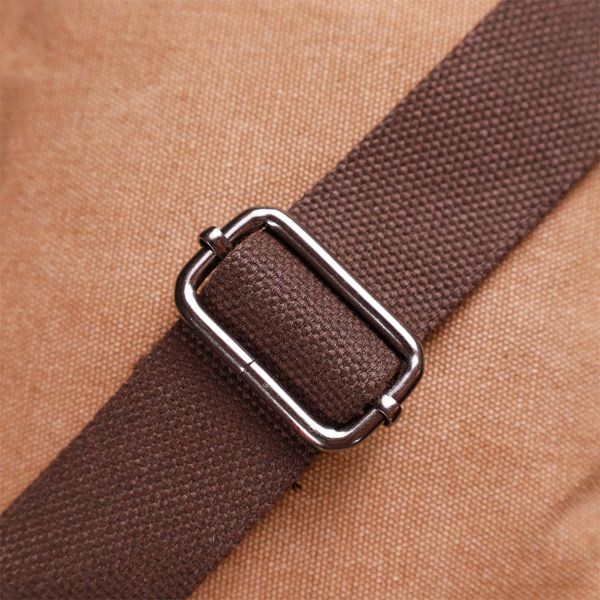 Отличная вертикальная сумка для мужчин из текстиля Vintage 22236 коричневый.