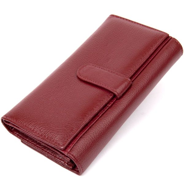 Современный кошелек для женщин ST Leather 19392 темно-красный