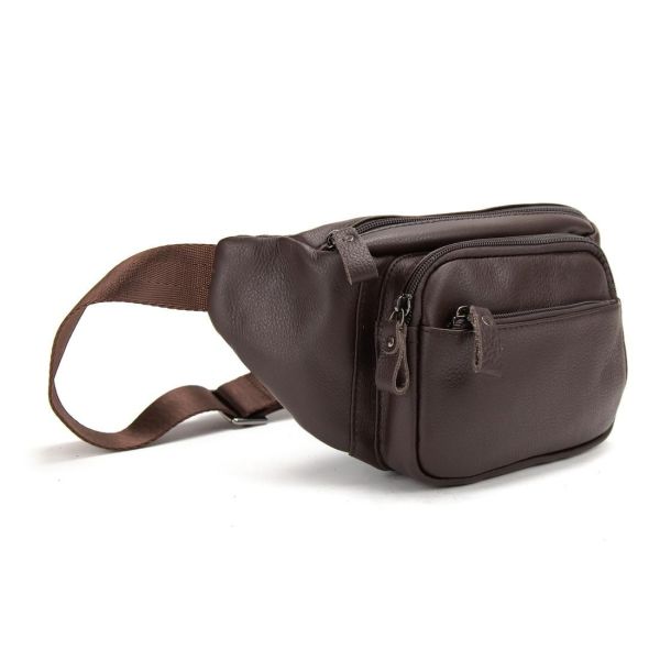 Сумка на пояс з телячої шкіри Tiding Bag t0186C