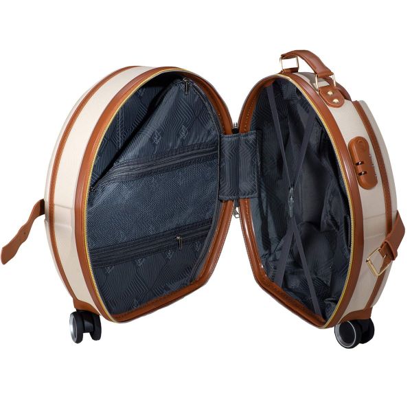 Валіза Semi Line 20" (S) Ecru/Brown (T5670-2)