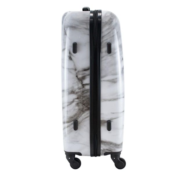 Валіза Semi Line 24" (M) White Marble (T5731-2)