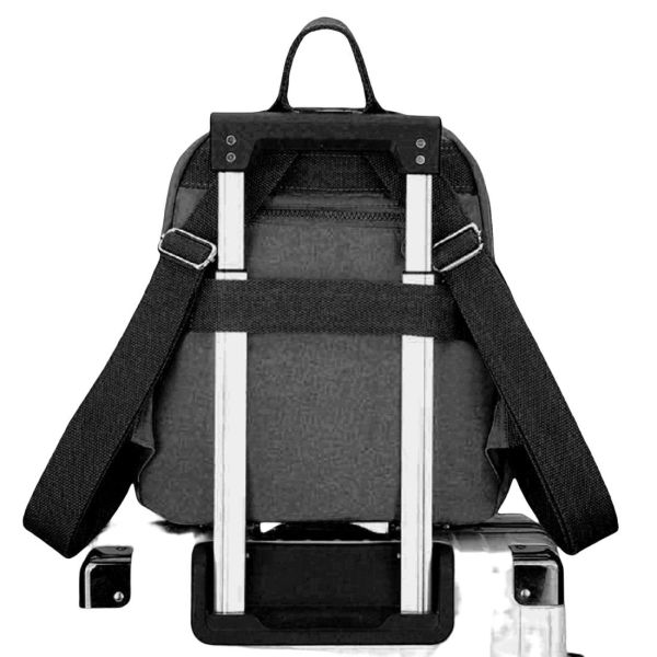 Текстильний жіночий рюкзак на два відділення Confident WT-L-066A чорний