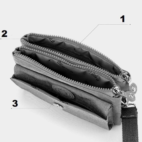 Кросбоді текстильне Confident WT1-0520A чорне