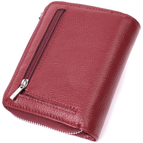 Жіночий гаманець середнього розміру з натуральної шкіри ST Leather 22551 бордовий