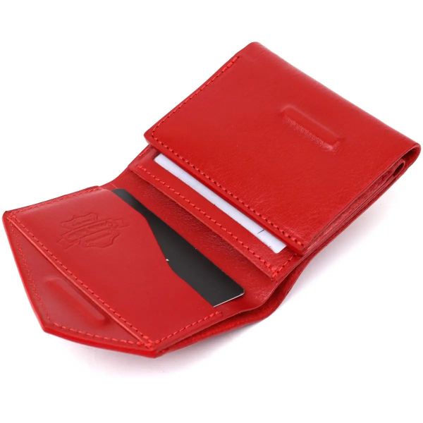 Женский кожаный кошелек Grande Pelle 11365 красный
