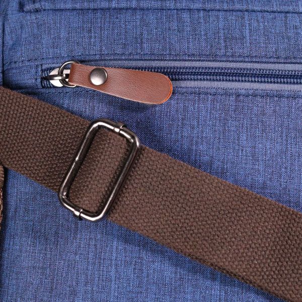 Интересная мужская сумка через плечо из текстиля 21264 Vintage синяя