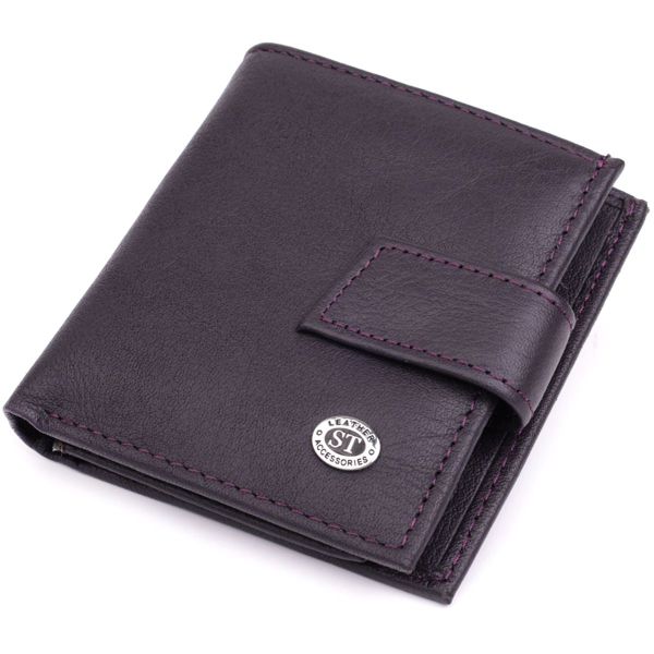 Компактний жіночий гаманець із натуральної шкіри ST Leather 22855 коричневий