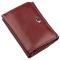 Компактный кошелек женский на кнопке ST Leather 18885 темно-красный.