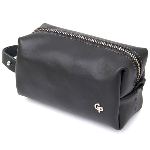 Кожаная косметичка для мужчин Grande Pelle 11507 черный
