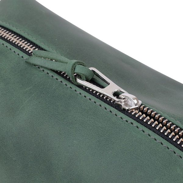 Кожаная косметичка унисекс Grande Pelle 11573 зеленый