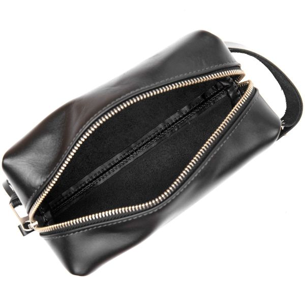 Кожаная мужская косметичка Grande Pelle 11415 черный