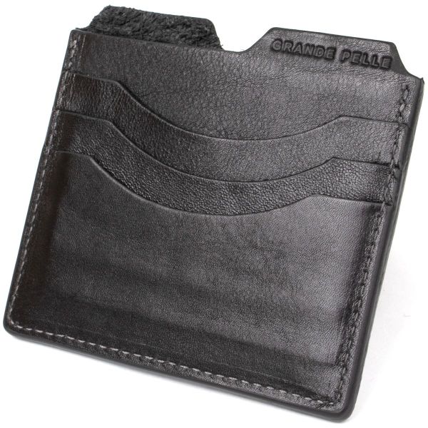 Кожаный картхолдер Grande Pelle 11502 черный