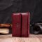 Шкіряний жіночий гаманець із монетницею ST Leather 19480 бордовий