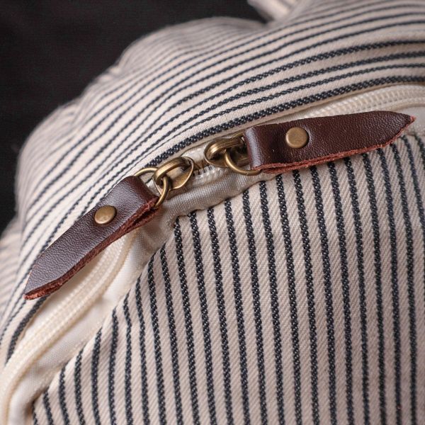 Літній жіночий рюкзак з якісного текстилю Vintage s_15077 молочний