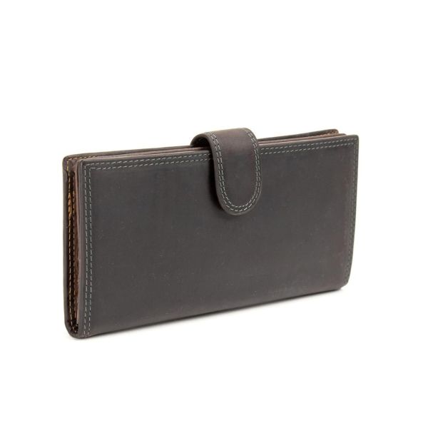Портмоне вертикальне вінтажне з кнопкою Tiding Bag M39-FA29DB