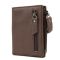 М'яке шкіряне портмоне на кнопці Tiding Bag M39-FA852C коричневе