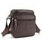 Шкіряний компактний чоловічий месенджер коричневий Tiding Bag M56-0080C