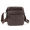 Шкіряний компактний чоловічий месенджер коричневий Tiding Bag M56-0080C