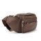 Містка шкіряна сумка на пояс коричнева Tiding Bag M56-2030C