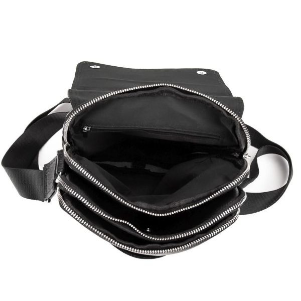 Шкіряний месенджер з клапаном на два відділи Tiding Bag M56-3508A