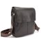 Шкіряний месенджер з клапаном на два відділи Tiding Bag M56-3508C коричневий