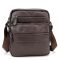 Чоловіча шкіряна сумка через плече Tiding Bag M56-9981C коричнева