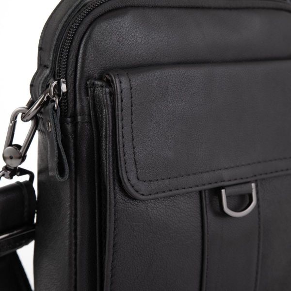 Невелика чоловіча шкіряна сумка через плече Tiding Bag N2-8013A
