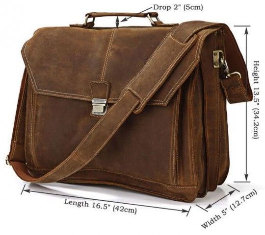 Портфель 14100 Vintage коричневий