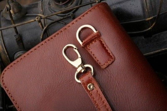 Чоловічий клатч 14197 шкіряний Vintage коричневий