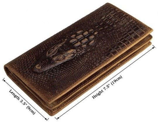 Купюрник чоловічий 14381 шкіряний Vintage коричневий