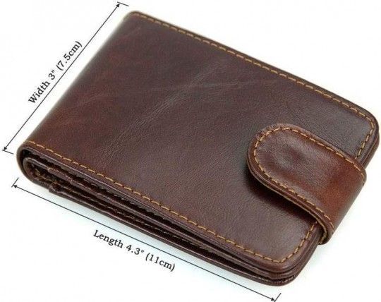 Кредитница мужская 14509 кожаная Vintage коричневая