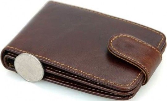 Кредитница мужская 14509 кожаная Vintage коричневая