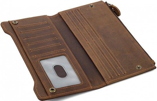 Гаманець 14596 шкіряний Vintage коричневий