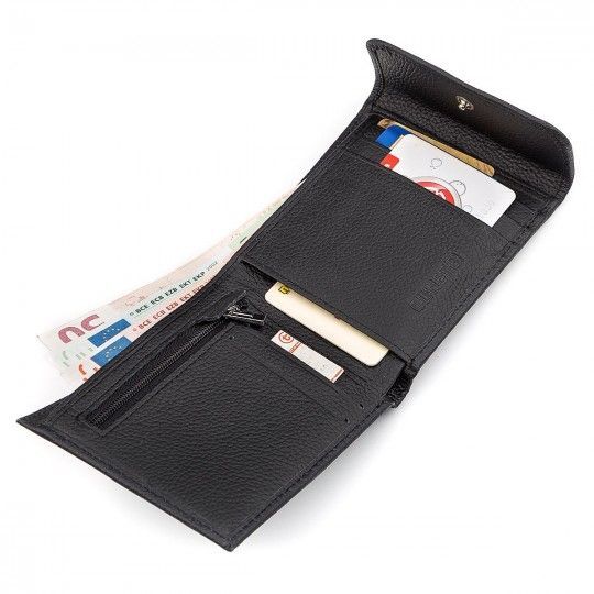 Кошелек ST Leather 18313 (ST155) черный кожаный