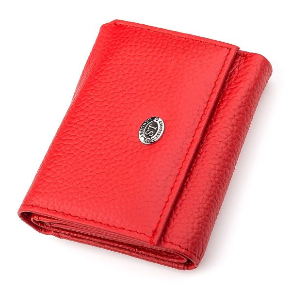Кошелек ST Leather 18323 (ST440) очень удобен женский красный.