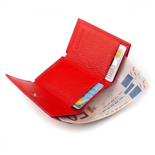 Кошелек ST Leather 18323 (ST440) очень удобен женский красный.