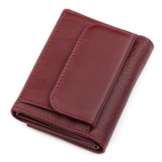 Кошелек ST Leather 18324 (ST440) натуральная бордовая кожа
