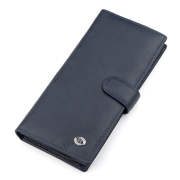 Мужской купюрник ST Leather 18365 (ST147) синий