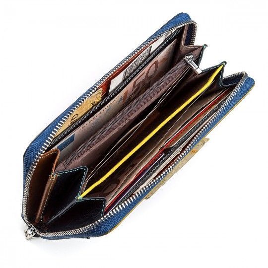 Кошелек женский ST Leather 18375 (SB71) на молнии синий