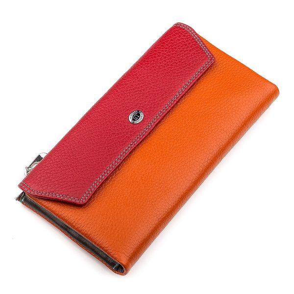 Кошелек женский ST Leather 18406 (SB42-2) многофункциональный красный