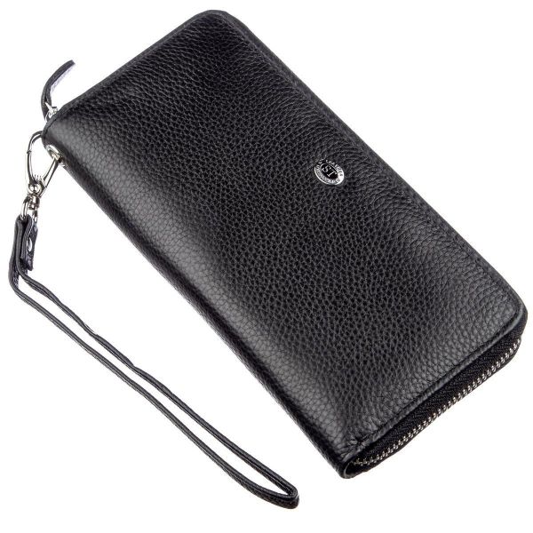 Шкіряний жіночий клатч ST Leather 18933 чорний