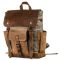 Зручний рюкзак з кишенями canvas 20111 Vintage сірий-коричневий