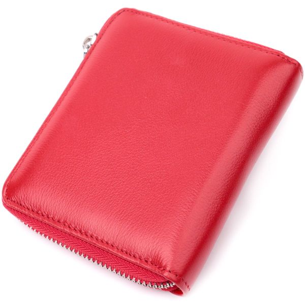 Симпатичний жіночий гаманець із натуральної шкіри ST Leather 22448 червоний