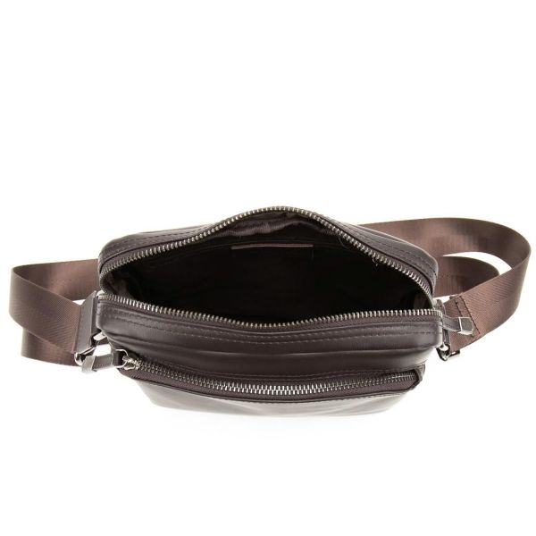 Чоловіча шкіряна сумка через плече коричнева Tiding Bag SM8-9686-4C