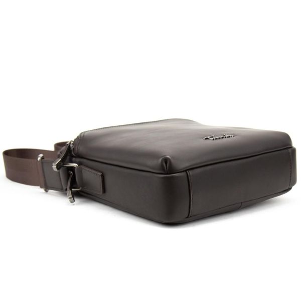 Чоловіча шкіряна сумка через плече коричнева Tiding Bag SM8-9686-4C