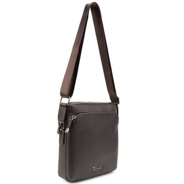 Чоловіча шкіряна сумка через плече коричнева Tiding Bag SM8-9686-4C